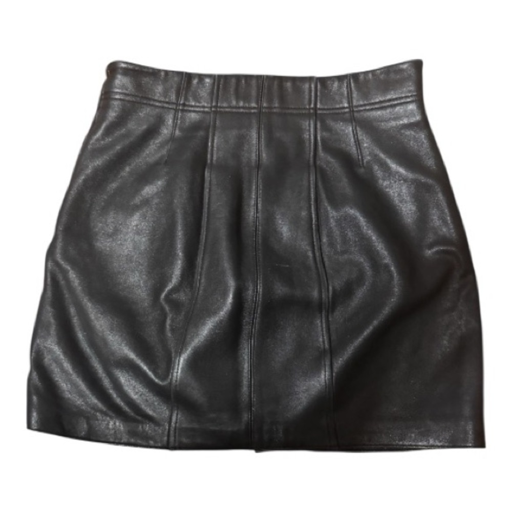 Alice McCall Black Leather Mini Sz 4 - Picture 3 of 5